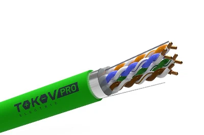 Кабель витая пара F/UTP 4х2х24AWG(0.52мм) кат.5E PVCLS нг(А)-LSLTx indoor Fluke tested 305м (м) PRO TOKOV ELECTRIC TKP-C11-F42-5E-RU-LSLTx 0
