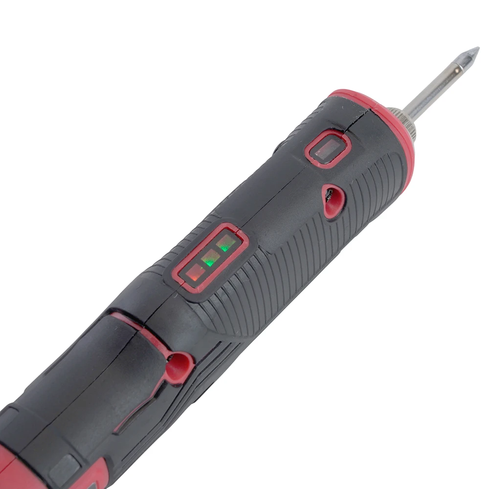 Паяльник беспроводной 8W, нихромовый нагреватель, 1800 mAh, 5В, красный/черный, PLE801-08 50098 4
