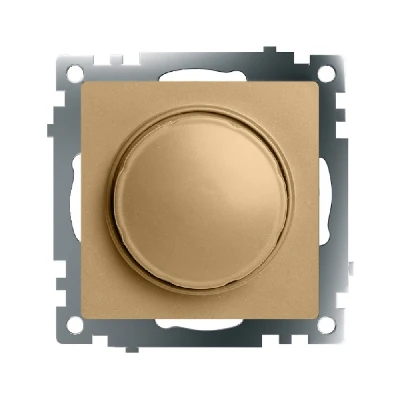 Выключатель диммирующий TRIAC (механизм), STEKKER, 250В, 500W, серия Катрин, золото, GLS10-7106-08 49218