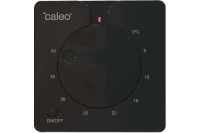 Терморегулятор C430 black встраиваемый аналоговый 3.5кВт CALEO 0К-00000791