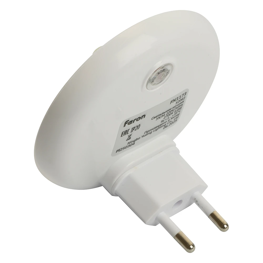 Светильник ночник Feron FN1173 0,15W 220V, желтый 52062 5