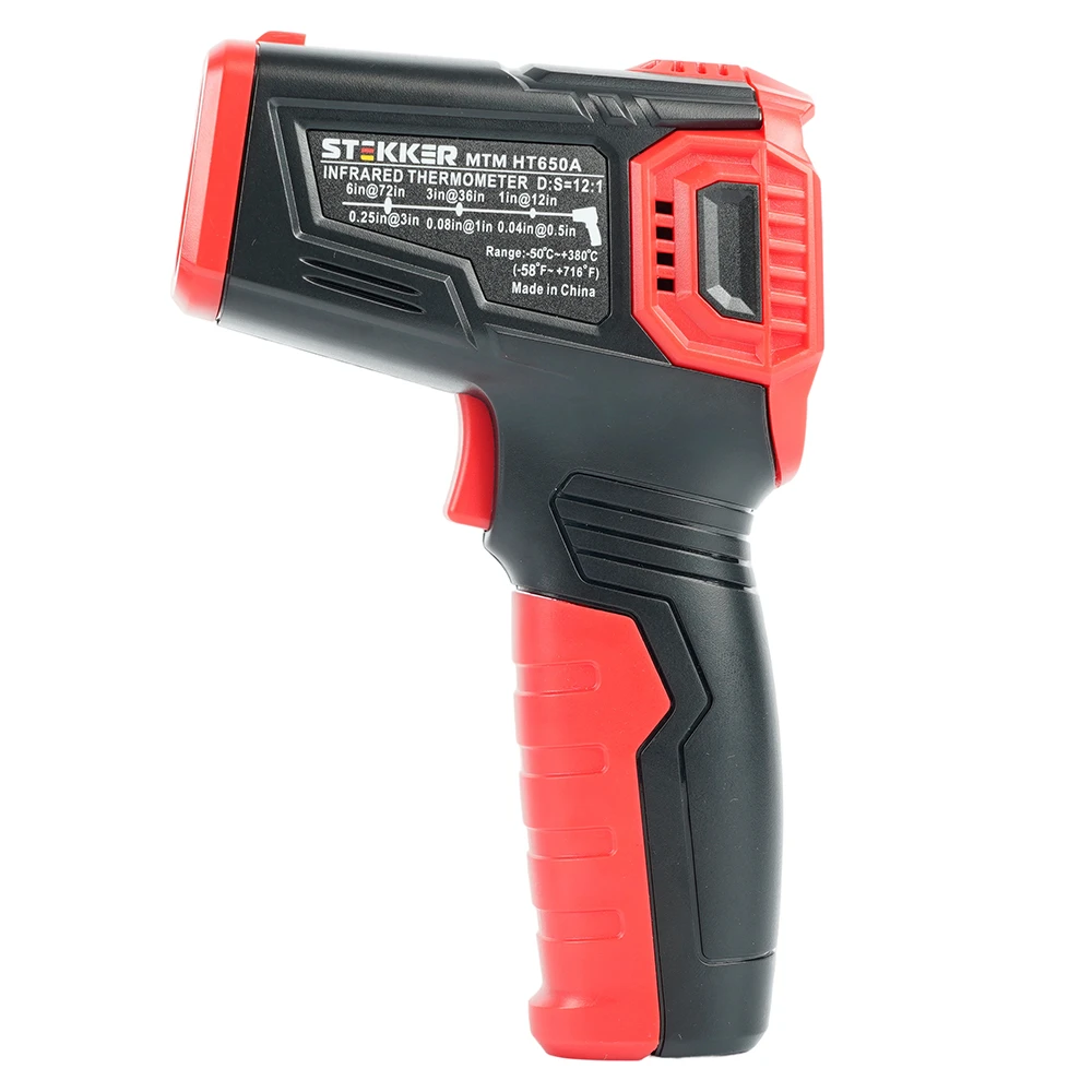 MTM HT650A Дистанционный измеритель температуры (пирометр), 2 батареи тип ААА 1,5В, черный/красный 49998 6