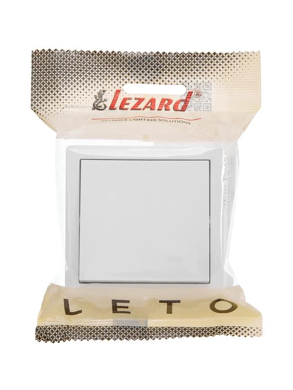 Выключатель 1-кл. ОП LETO бел. LEZARD 752-0200-100 1