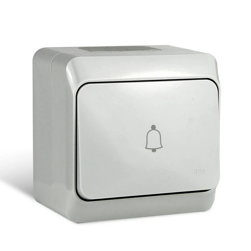 Кнопка звонка ОП Nix 10А IP54 250В сер. TOKOV ELECTRIC TKE-NX-DB-C06-IP54 2