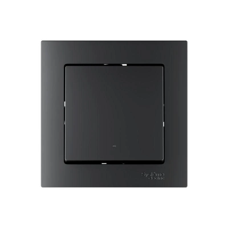 Выключатель 1-кл. AtlasDesign Smart 10А (сх. 1) L+N с подсветкой Zigbee механизм карбон SE ATN001013Z 2