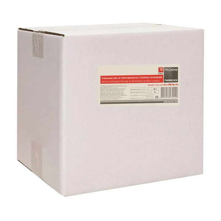 Рубильник 3п 200А реверсивный без рукоятки управления TwinBlock EKF tb-s-200-3p-rev 6