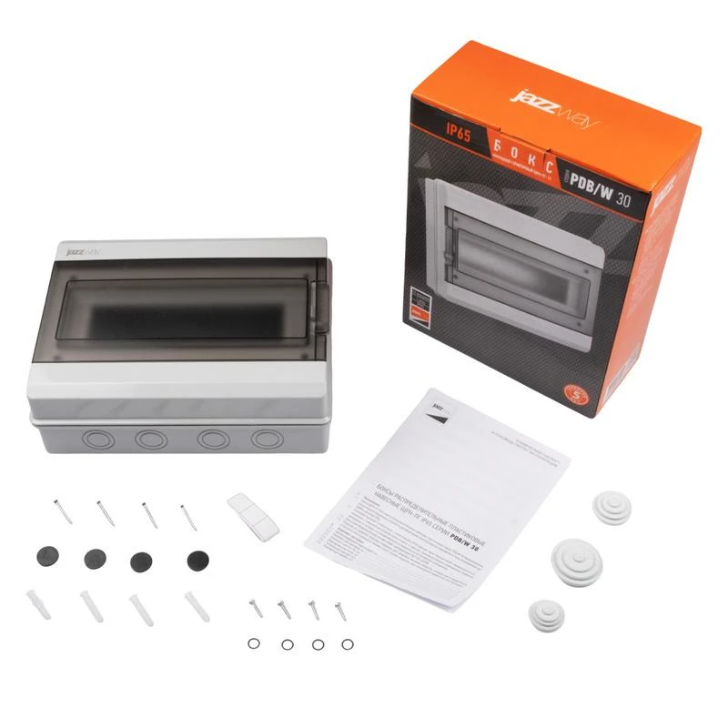 Бокс модульный накладной PDB/W 3012 GR (ЩРН-ПГ-12) IP65 пластик. Pro JazzWay 5072008 15