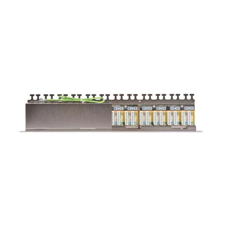 Патч-панель 19дюйм 1U 24 порта кат.6a (класс Ea) 500МГц RJ45/8P8C 110/KRONE T568B полный экран с органайзером метал. NIKOMAX NMC-RP24SA2-1U-MT 1