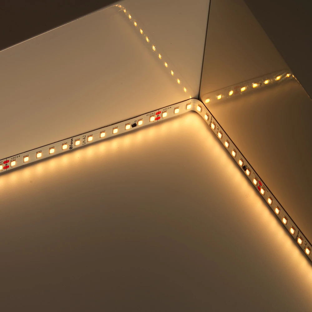 Светодиодная лента Feron LS520 стабилизированная, 120SMD(2835)/м 9,6Вт/м 24V 20000*10*1.22мм 3000К IP20 41276 2