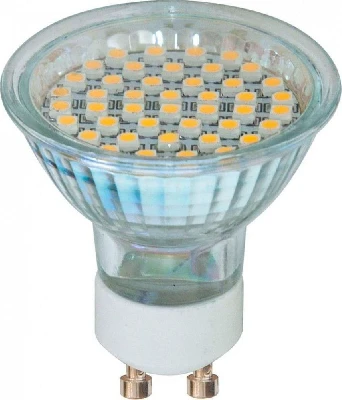Лампа светодиодная, 44LED(3W) 230V GU10 6400K 44*50mm, LB-24 25164