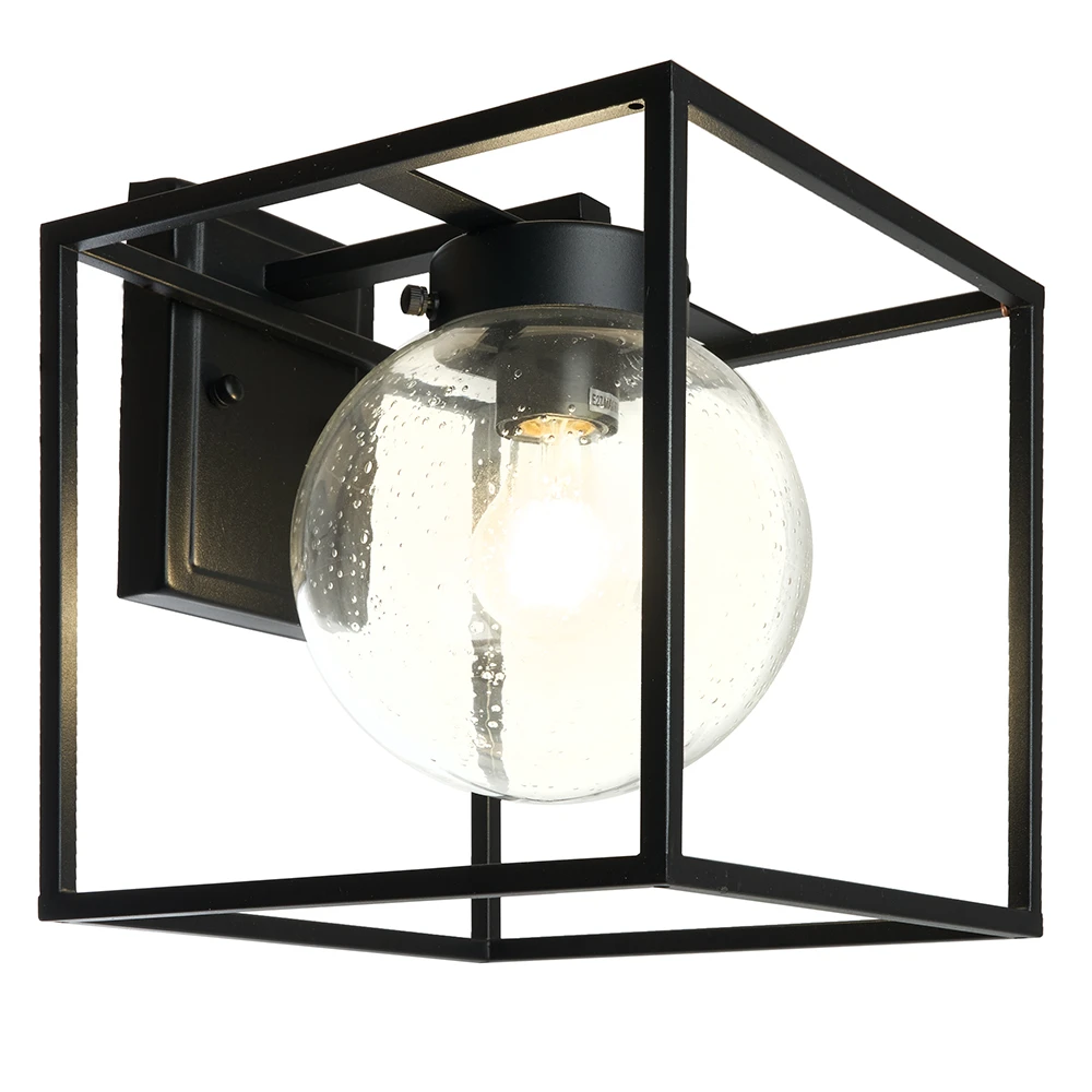 Светильник садово-парковый Feron PL711 на стену вниз 60W E27 230V, черный 48385 2