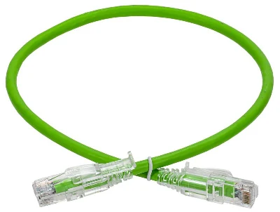 Патч-корд кат.6A UTP 0.5м standart лент. замок зел. ITK PC02-C6AUL-D05M-SC-RL