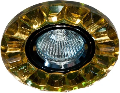 Светильник встраиваемый Feron CD2510 потолочный MR16 G5.3 желтый, хром 19175
