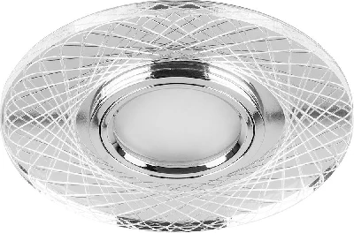 Светильник встраиваемый с белой LED подсветкой Feron CD970 потолочный MR16 G5.3 прозрачный 29666