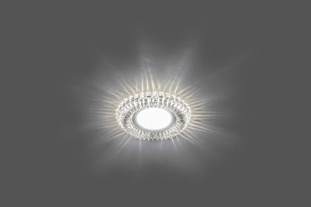 Светильник встраиваемый с белой LED подсветкой Feron CD904 потолочный MR16 G5.3 прозрачный 28977 1