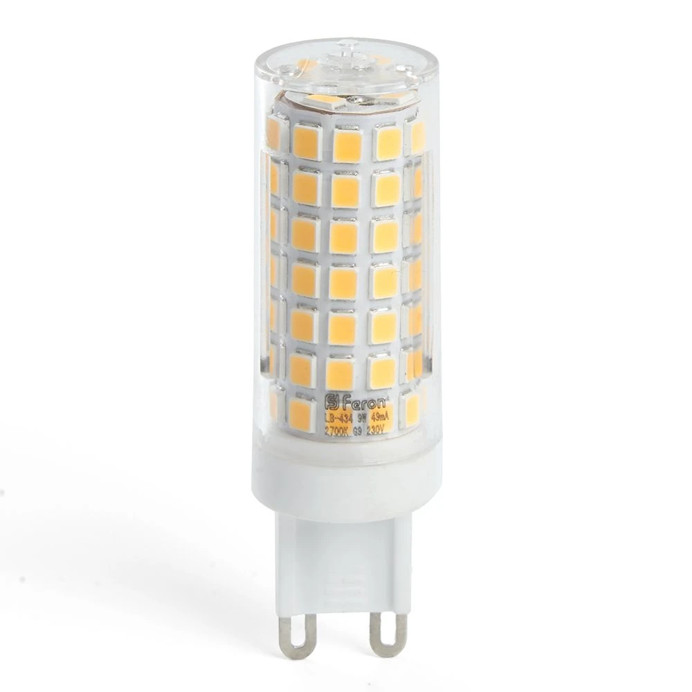 Лампа светодиодная Feron LB-434 G9 9W 175-265V 6400K 38148 1
