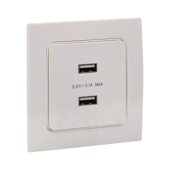 Розетка USB 2-м Стокгольм 2.1А механизм бел. PROxima EKF EYR16-028-10-2USB 7