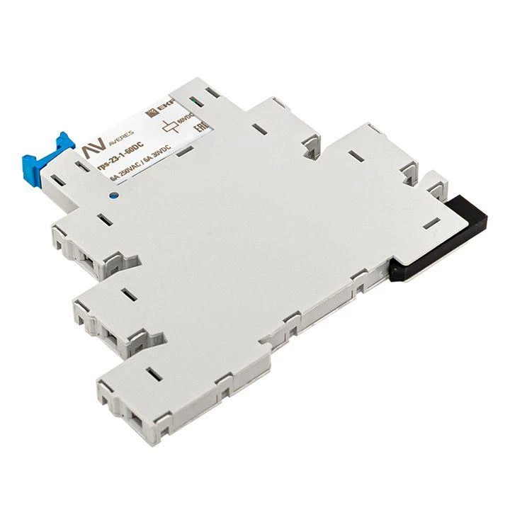 Реле промежуточное РП slim 23/1 6А 230В AC с розеткой в сборе EKF rps-23-1-60-rms230AC 6