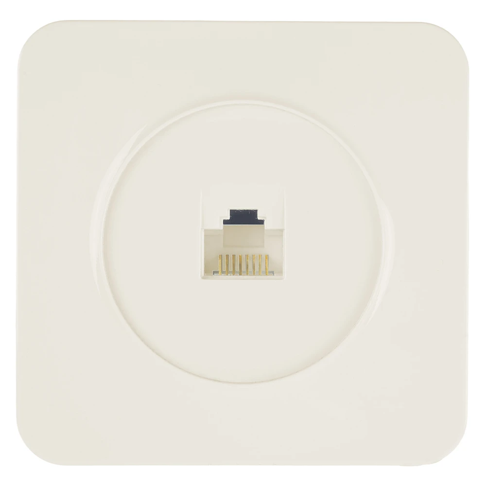 Розетка RJ-45 открытой установки, 1-местная, STEKKER, серия София, слоновая кость, MST00-20-04 49482 1