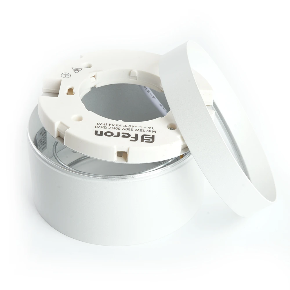 Светильник потолочный Feron HL370 25W, 230V, GX70, белый 48299 6