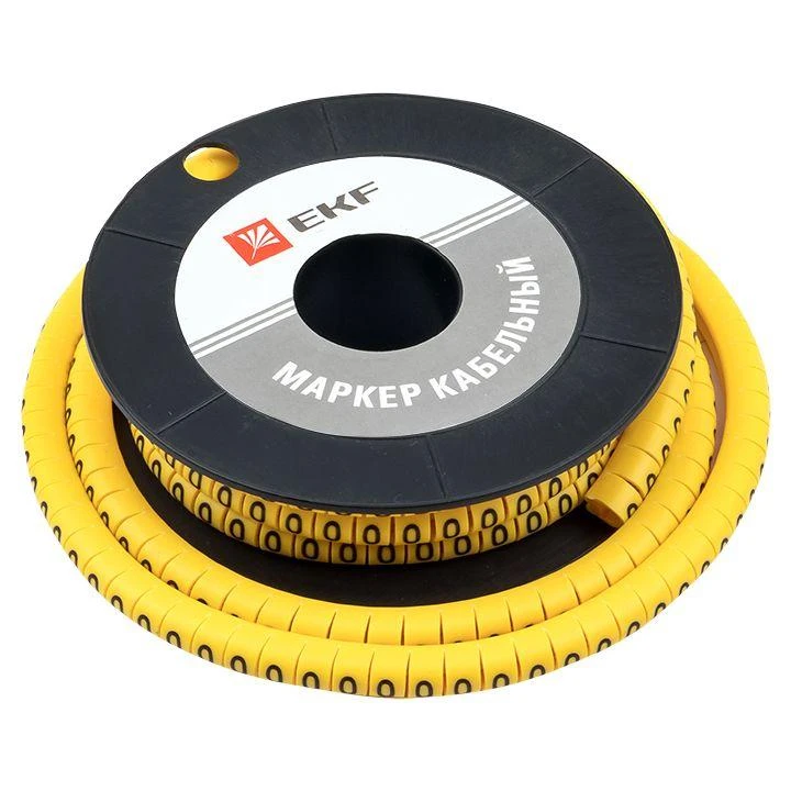 Маркер каб. 1.5кв.мм "0" (к-1000ед) (ЕС-0) EKF plc-KM-1.5-0 3
