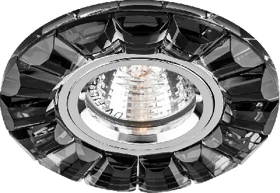 Светильник встраиваемый Feron CD2510 потолочный MR16 G5.3 черный, хром 19177
