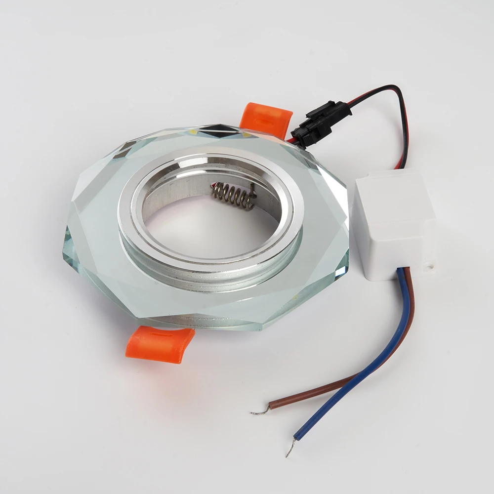Светильник встраиваемый с белой LED подсветкой Feron CD8120 потолочный MR16 G5.3 белый 41909 1