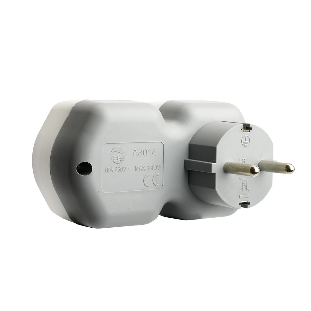 Разветвитель сетевой на 1 выход с/з STEKKER 250В, 16А, USB A+ Type C, 2,4А, PD, белый/серый, ADP16-16-20 50109 5