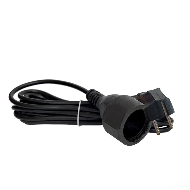 Удлинитель-шнур 1х5м с заземл. 16А IP20 ПВС 3х1 черн. DOMTOK 2359 1