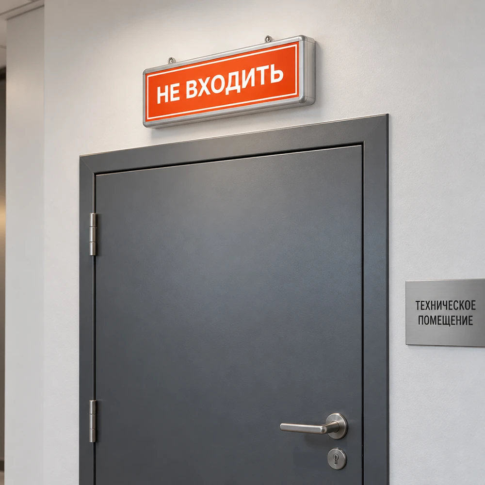 Самоклеящаяся этикетка INFO EL013 НЕ ВХОДИТЬ 330х120мм 53714 1