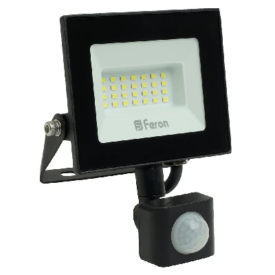 Светодиодный прожектор Feron с датчиком  LL-906 IP44 20W 6400K 29556