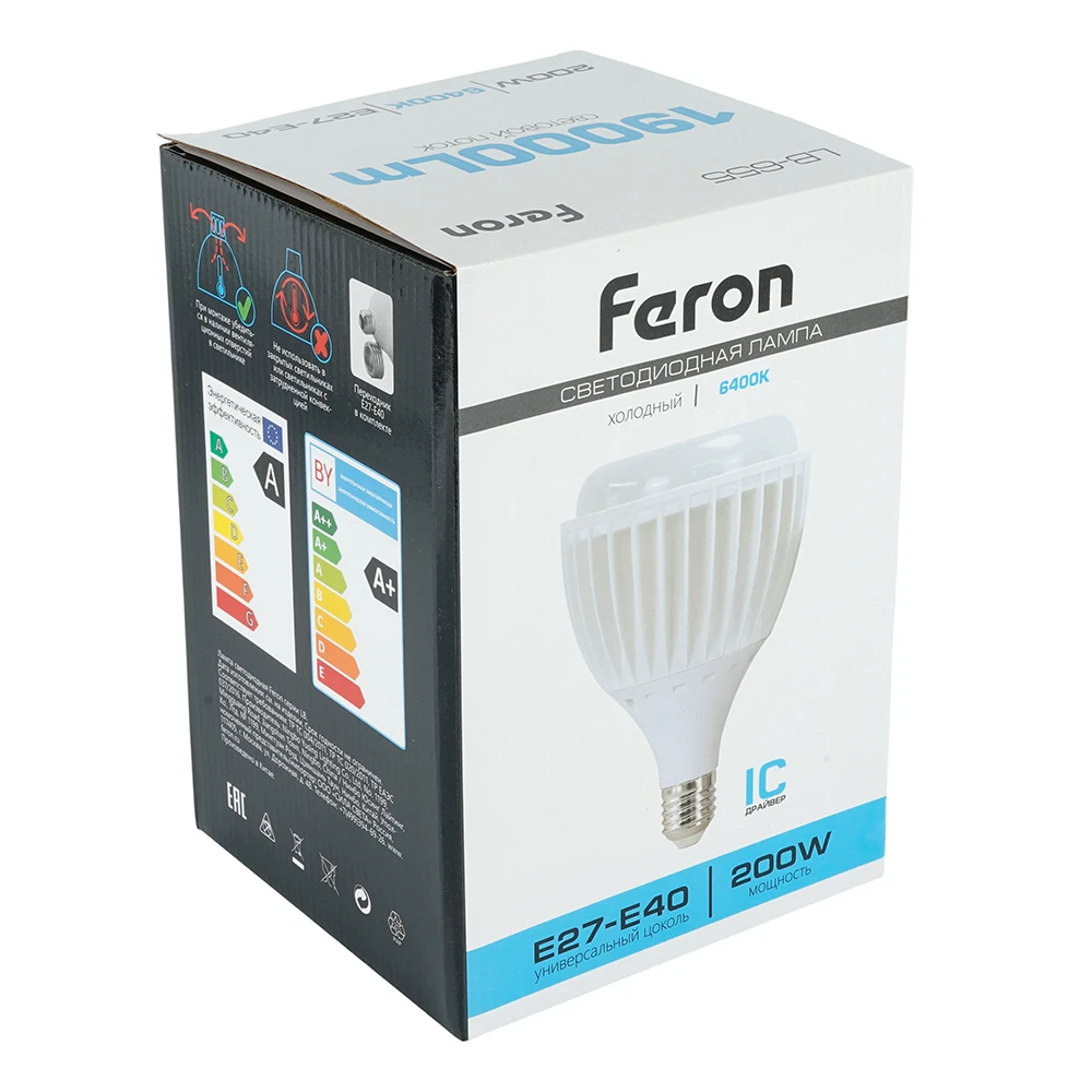 Лампа светодиодная Feron LB-655 E27-E40 200W 175-265V 6400K 51949 8
