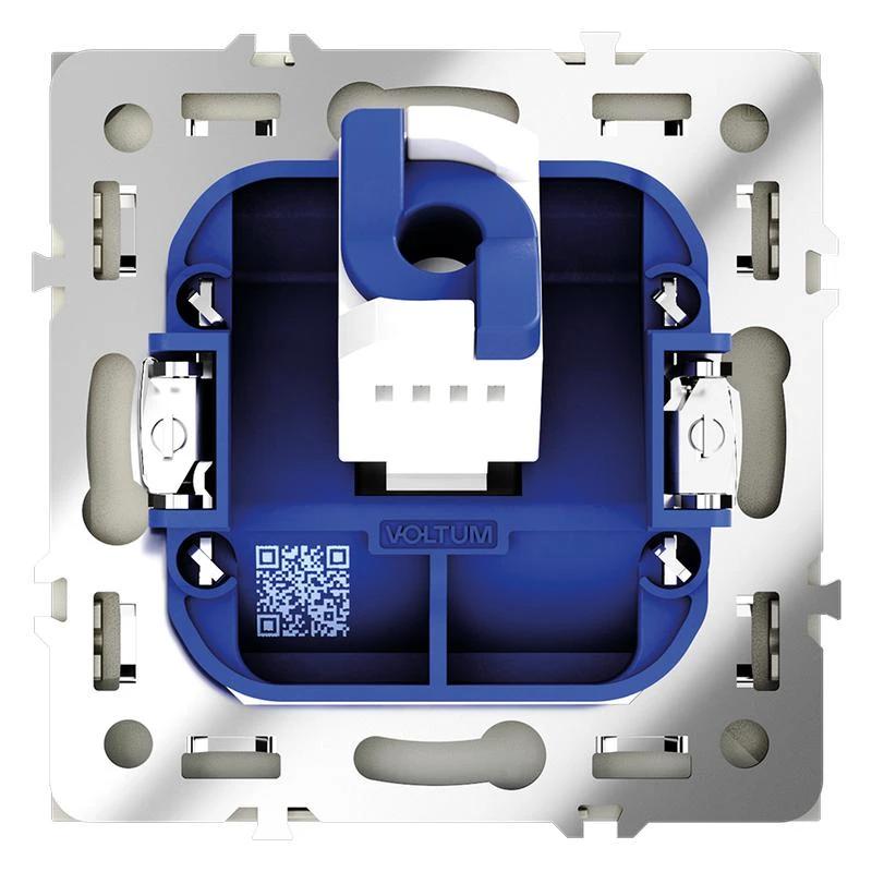 Розетка компьютерная 1-м СП S70 RJ45 кат.6 механизм сталь Voltum VLS060105 3