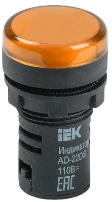 Лампа светосигнальная AD22DS d22мм 24В AC/DC желт. KARAT IEK BLS10-ADDS-024-K05