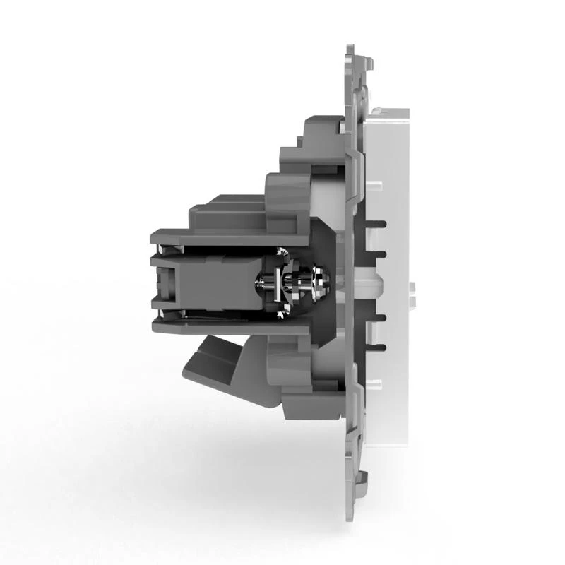 Розетка компьютерная 2-м СП Pixel RJ45 кат.5E механизм бел. TOKOV ELECTRIC TKE-PX-RC2-C01 3