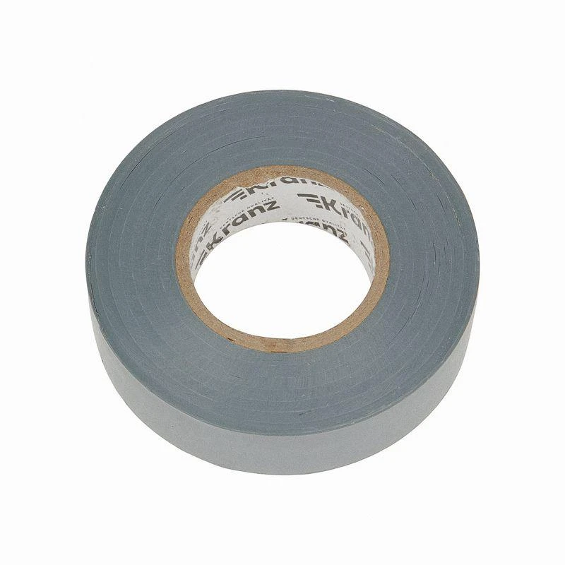 Изолента ПВХ профессиональная 0.18х19мм 20м сер. Kranz KR-09-2808 3