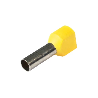 LD406-6014 Наконечник штыревой втулочный изолированный НШВИ(2) 6,0-14 (DIY упаковка 25 шт) 50405