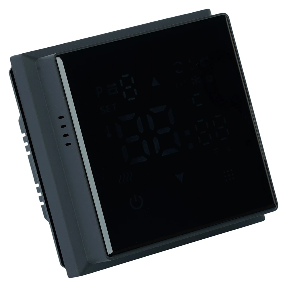 Терморегулятор Wi-Fi (механизм), STEKKER, 250В, 3500Вт, серия Эмили, RSW00-5119-05, черный уголь, soft touch 50377 1