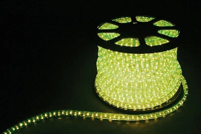 Дюралайт светодиодный Feron LED-F3W 3-х жильный , лимонный 2,88Вт/м 72LED/м 50м 220V 26208