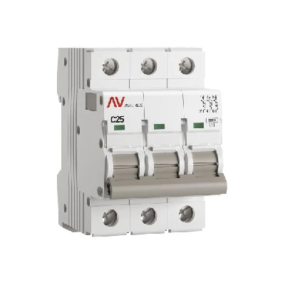 Выключатель автоматический модульный 3п C 25А 10кА AV-10 AVERES EKF mcb10-3-25C-av