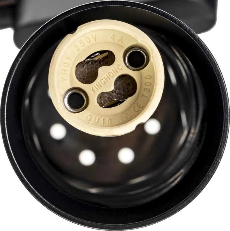 Светильник трековый поворотный ARTLINE 55х55х200 GU10 230В алюм. 2.6кв.м черн Ritter 59932 0 11