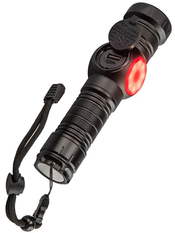 Фонарь аккумуляторный ручной 10Вт LaserLED Li-ion 26650 3000мА.ч с магнитом алюм. КОСМОС KOC812Lit 5