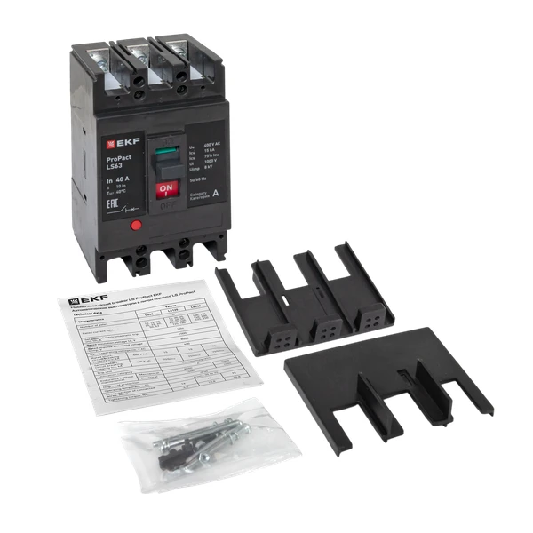 Выключатель автоматический 3п 40А 15кА LS63 ProPact EKF mccb-63-15-3-40-ls 1