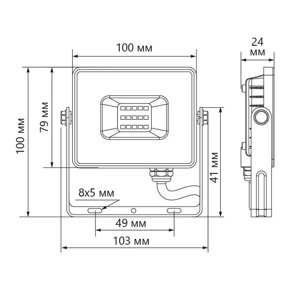 Светодиодный прожектор Feron LL-919 IP65 20W 6400K 29492 2