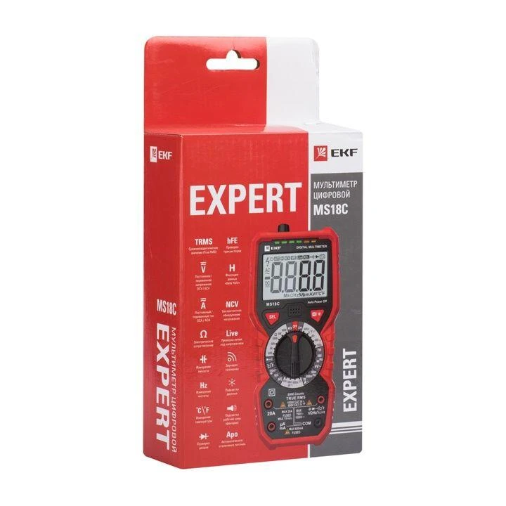 Мультиметр цифровой MS18C Professional EKF In-180701-pm18C 4