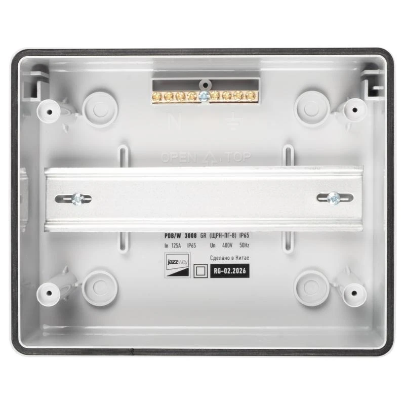 Бокс модульный накладной PDB/W 3008 GR (ЩРН-ПГ- 8) IP65 пластик. Pro JazzWay 5071988 8