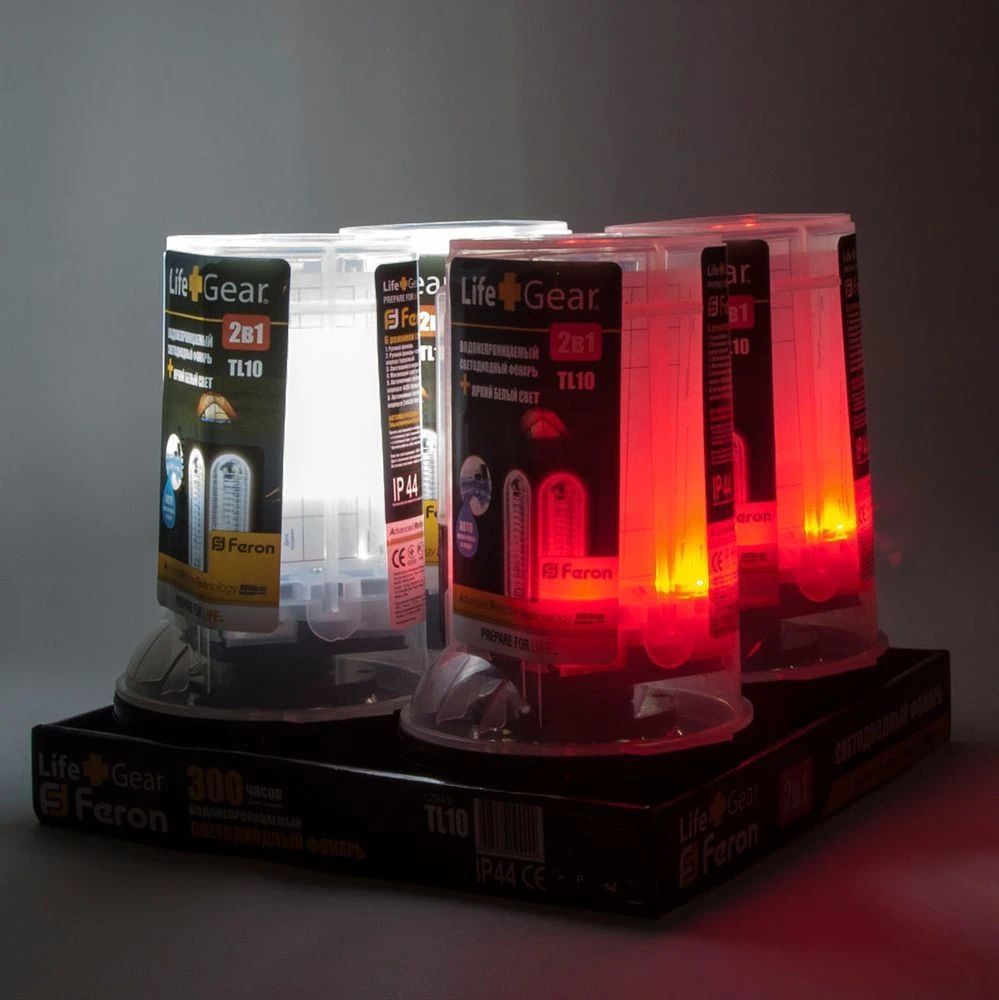 Фонарь 17+4 Leds черный 4*АA, TL10 12945 2
