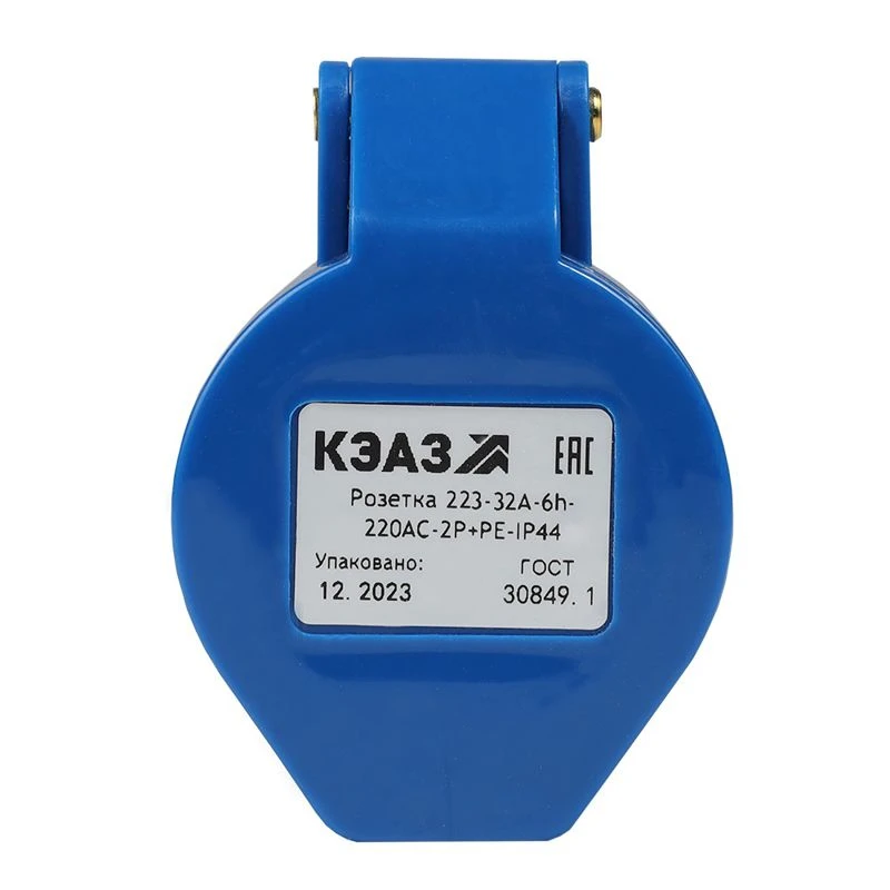 Розетка кабельная 213 16А 220AC 2P+PE 6ч IP44 КЭАЗ 222744 1