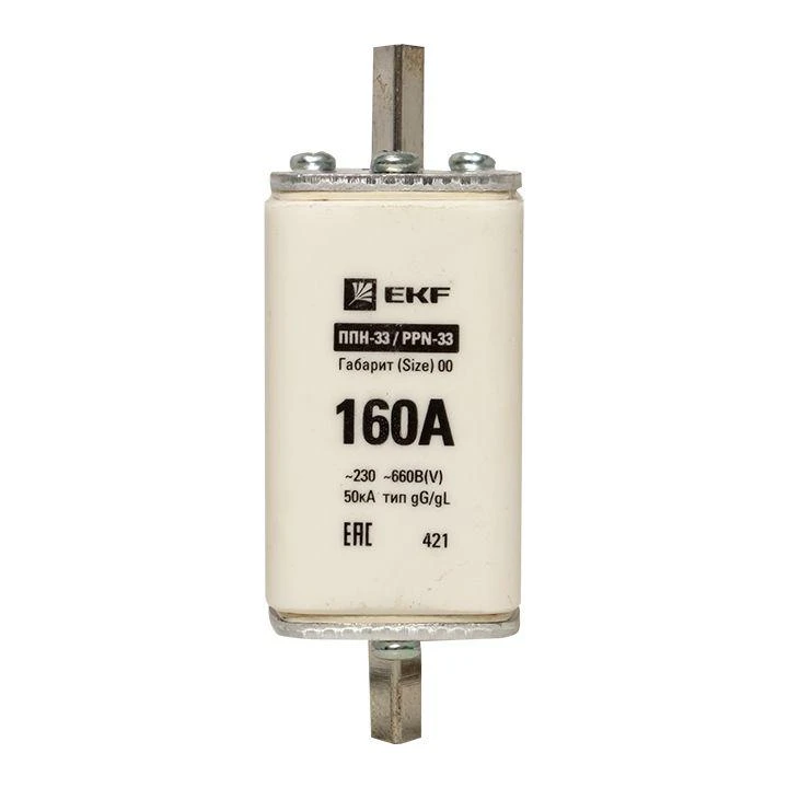 Вставка плавкая ППН-33 160/160А габарит 00 PROxima EKF fus-33/160 3