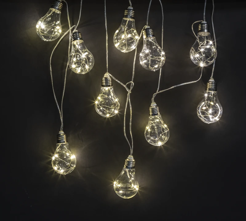 Гирлянда светодиодная "Лампочки" 93 676 NGF-D024-03 3м 100LED WW IP20 3AA Navigator 93676 1